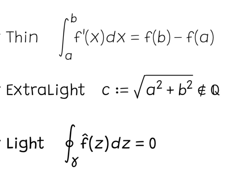 Screenshot of Pennstander showing some mathematics